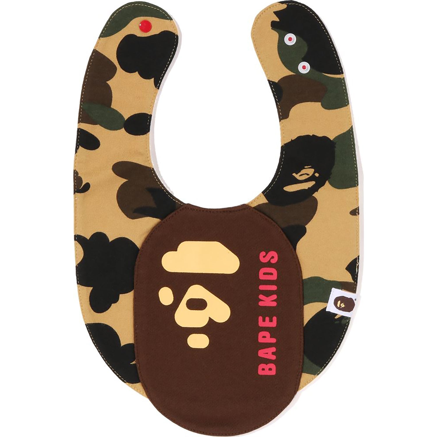 1ST CAMO APE HEAD MOTIF BIB KIDS