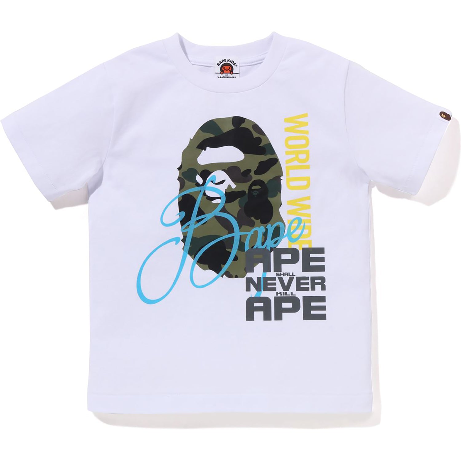 1ST CAMO APE HEAD OVER PRINT TEE KIDS